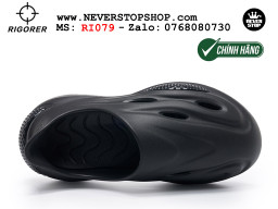 Dép cao su nam nữ Rigorer Dong Dong Slides Đen Original thể thao siêu bền chống trượt chống nước giá tốt NeverStopShop.com