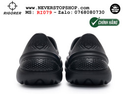 Dép cao su nam nữ Rigorer Dong Dong Slides Đen Original thể thao siêu bền chống trượt chống nước giá tốt NeverStopShop.com