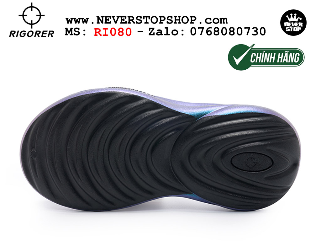 Dép cao su nam nữ Rigorer Dong Dong Slides Xanh Tím Original thể thao siêu bền chống trượt chống nước giá tốt NeverStopShop.com