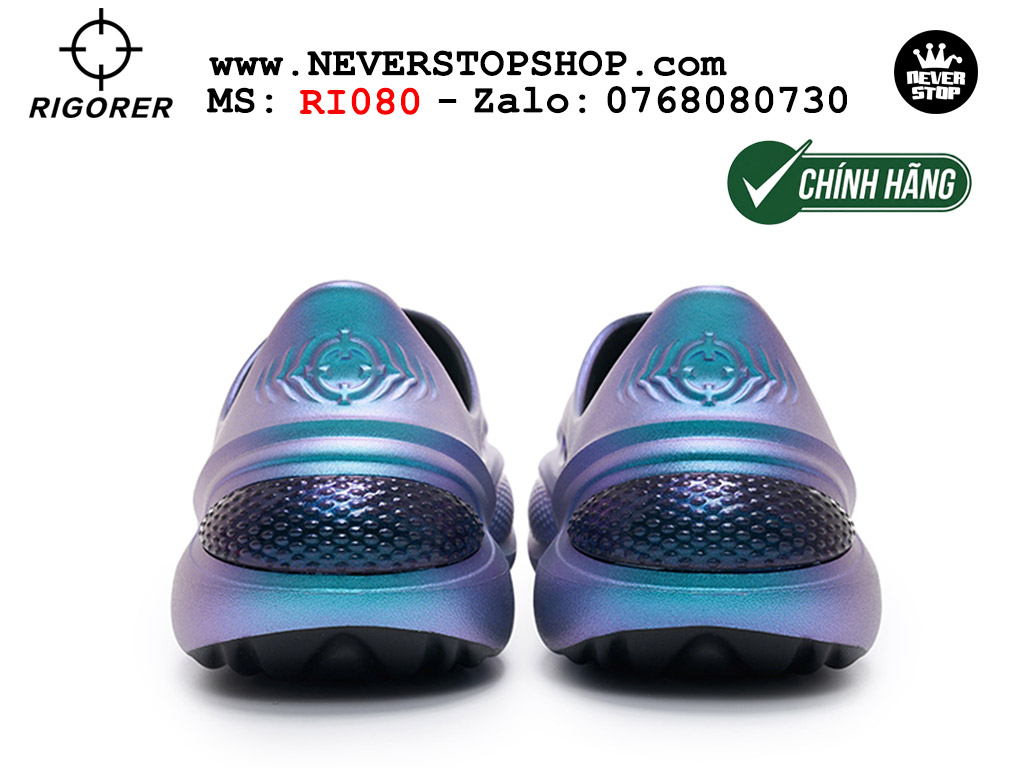 Dép cao su nam nữ Rigorer Dong Dong Slides Xanh Tím Original thể thao siêu bền chống trượt chống nước giá tốt NeverStopShop.com