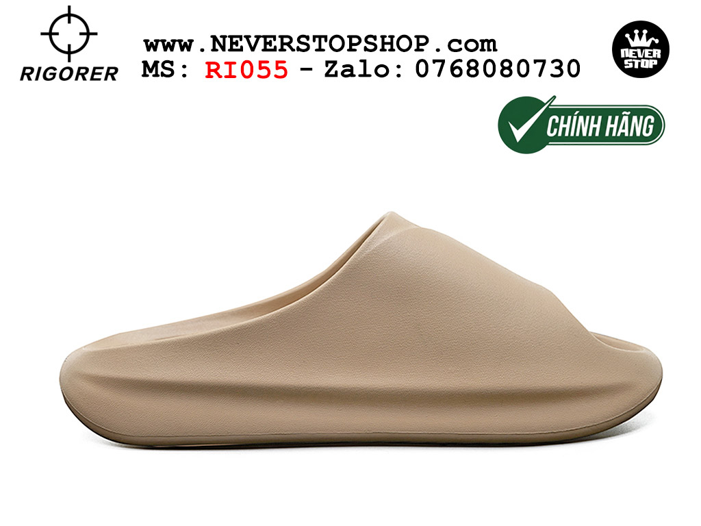 Dép chính hãng Rigorer Mini Shark 1 Slides Nâu authentic cá mập hàng đẹp mang êm chân chống trơn trượt kháng nước Dép chính hãng nam nữ Rigorer Mini Shark 1 Slides Nâu Original thể thao siêu bền chống trượt chống nước giá tốt NeverStopShop.com
