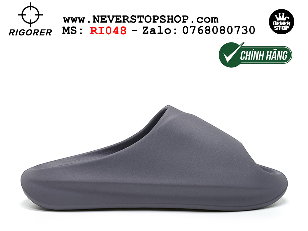 Dép chính hãng Rigorer Mini Shark 1 Slides Xám authentic cá mập hàng đẹp mang êm chân chống trơn trượt kháng nước Dép chính hãng nam nữ Rigorer Mini Shark 1 Slides Xám Original thể thao siêu bền chống trượt chống nước giá tốt NeverStopShop.com