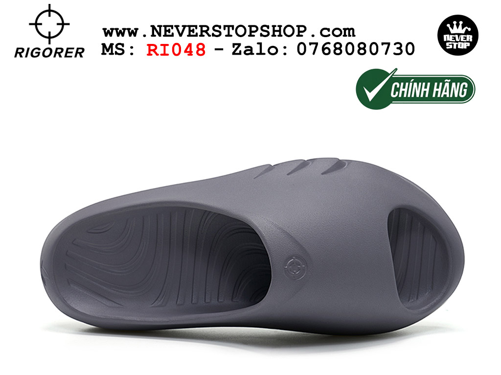 Dép chính hãng Rigorer Mini Shark 1 Slides Xám authentic cá mập hàng đẹp mang êm chân chống trơn trượt kháng nước Dép chính hãng nam nữ Rigorer Mini Shark 1 Slides Xám Original thể thao siêu bền chống trượt chống nước giá tốt NeverStopShop.com