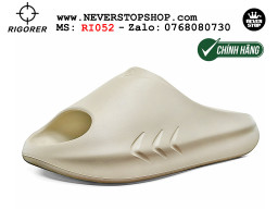 Dép chính hãng Rigorer Mini Shark 1 Slides Be Xám authentic cá mập hàng đẹp mang êm chân chống trơn trượt kháng nước Dép chính hãng nam nữ Rigorer Mini Shark 1 Slides Be Xám Original thể thao siêu bền chống trượt chống nước giá tốt NeverStopShop.com