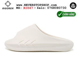 Dép chính hãng Rigorer Mini Shark 1 Slides Trắng authentic cá mập hàng đẹp mang êm chân chống trơn trượt kháng nước Dép chính hãng nam nữ Rigorer Mini Shark 1 Slides Trắng Original thể thao siêu bền chống trượt chống nước giá tốt NeverStopShop.com