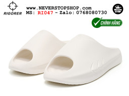 Dép chính hãng Rigorer Mini Shark 1 Slides Trắng authentic cá mập hàng đẹp mang êm chân chống trơn trượt kháng nước Dép chính hãng nam nữ Rigorer Mini Shark 1 Slides Trắng Original thể thao siêu bền chống trượt chống nước giá tốt NeverStopShop.com