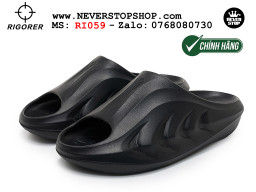 Dép chính hãng chạy bộ tập gym Rigorer Mini Shark 2 Slides Đen authentic cá mập hàng đẹp mang êm chân chống trơn trượt kháng nước Dép chính hãng nam nữ Rigorer Mini Shark 2 Slides Đen Original thể thao chạy bộ bóng rổ siêu bền chống trượt chống nước giá tốt NeverStopShop.com