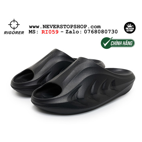 Rigorer Mini Shark 2 Slides Black Rigorer Mini Shark 2 Slides Black