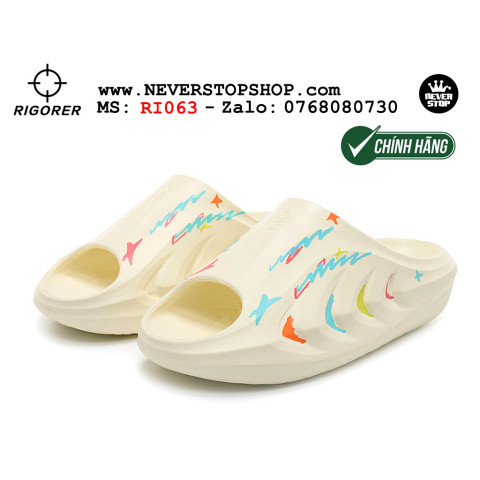 Rigorer Mini Shark 2 Slides Graffity White Rigorer Mini Shark 2 Slides Graffity White