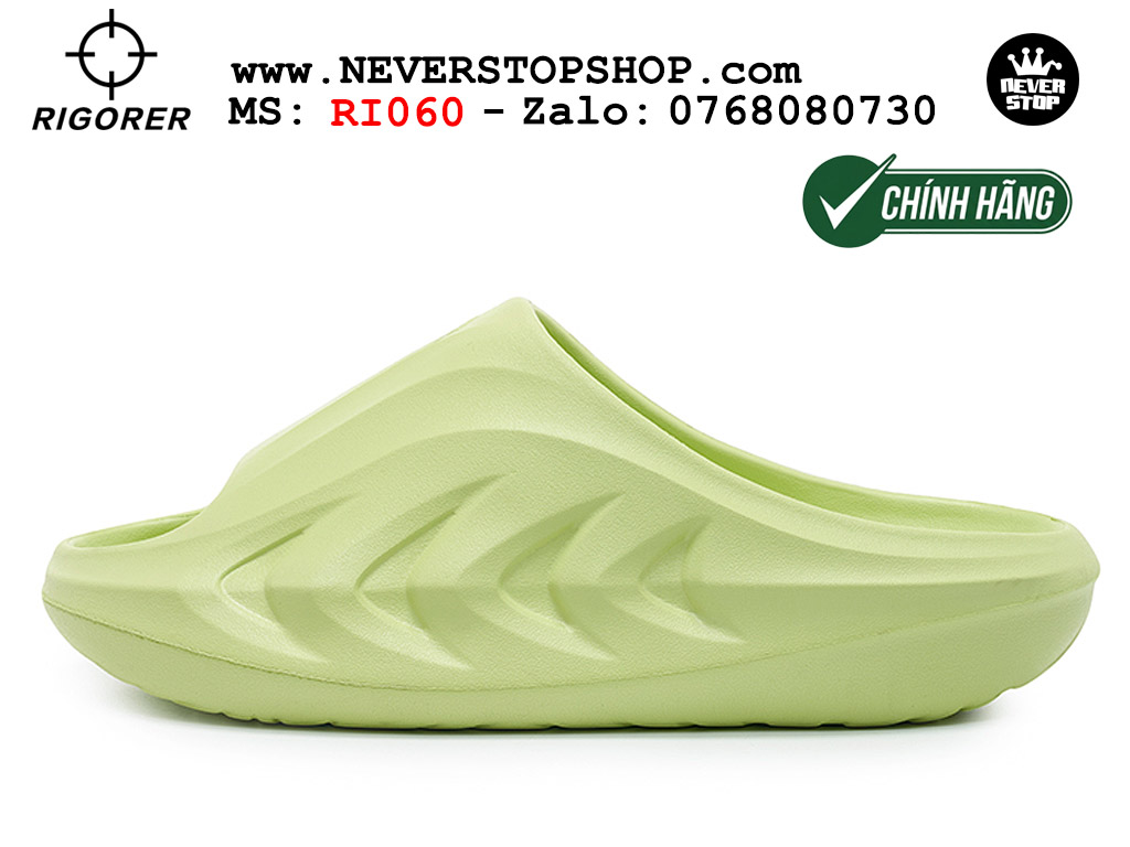 Dép chính hãng chạy bộ tập gym Rigorer Mini Shark 2 Slides Xanh authentic cá mập hàng đẹp mang êm chân chống trơn trượt kháng nước Dép chính hãng nam nữ Rigorer Mini Shark 2 Slides Xanh Original thể thao chạy bộ bóng rổ siêu bền chống trượt chống nước giá tốt NeverStopShop.com