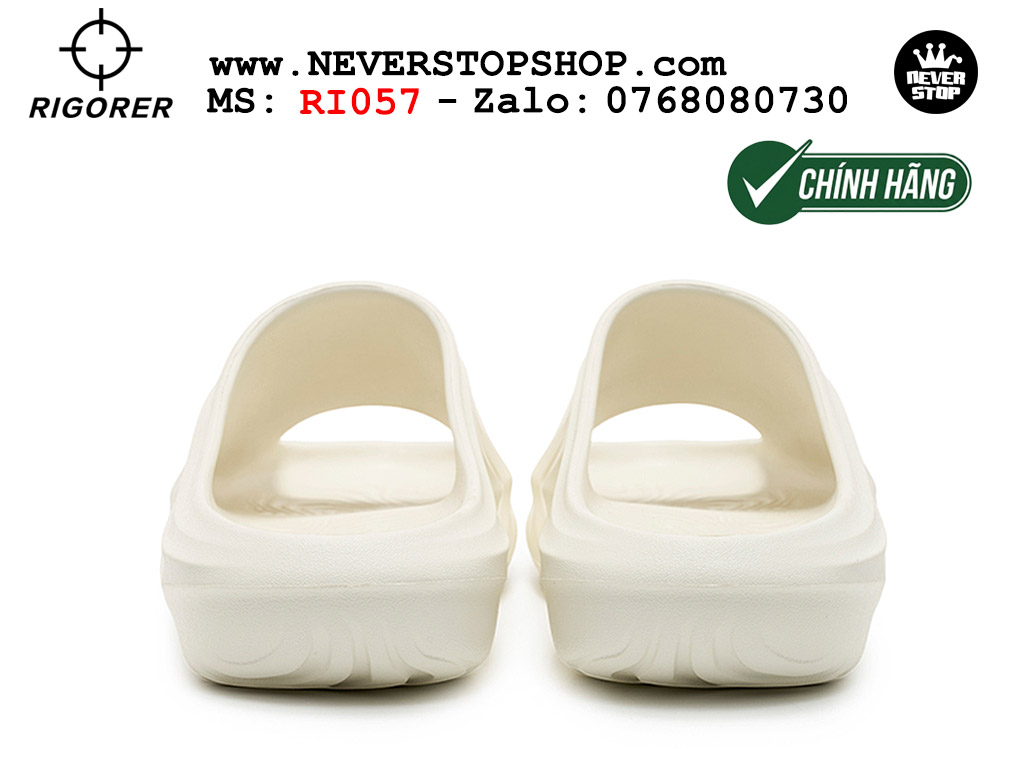 Dép chính hãng chạy bộ tập gym Rigorer Mini Shark 2 Slides Trắng authentic cá mập hàng đẹp mang êm chân chống trơn trượt kháng nước Dép chính hãng nam nữ Rigorer Mini Shark 2 Slides Trắng Original thể thao chạy bộ bóng rổ siêu bền chống trượt chống nước giá tốt NeverStopShop.com