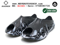 Dép bóng rổ chính hãng Rigorer Shark 3 Slides Đen Xám authentic cá mập hàng độc hiếm mang êm chân đế chống trượt kháng nước tốt Dép chính hãng nam nữ Rigorer Shark 3 Slides Đen Xám Original thể thao chạy bộ tập gym siêu bền chống trượt chống nước giá tốt NeverStopShop.com