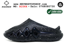 Dép bóng rổ chính hãng Rigorer Shark 3 Slides Đen authentic cá mập hàng độc hiếm mang êm chân đế chống trượt kháng nước tốt Dép chính hãng nam nữ Rigorer Shark 3 Slides Đen thể thao chạy bộ tập gym siêu bền chống trượt chống nước giá tốt NeverStopShop.com