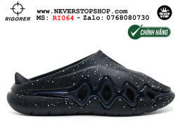 Dép bóng rổ chính hãng Rigorer Shark 3 Slides Đen authentic cá mập hàng độc hiếm mang êm chân đế chống trượt kháng nước tốt Dép chính hãng nam nữ Rigorer Shark 3 Slides Đen thể thao chạy bộ tập gym siêu bền chống trượt chống nước giá tốt NeverStopShop.com