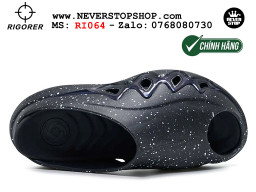 Dép bóng rổ chính hãng Rigorer Shark 3 Slides Đen authentic cá mập hàng độc hiếm mang êm chân đế chống trượt kháng nước tốt Dép chính hãng nam nữ Rigorer Shark 3 Slides Đen thể thao chạy bộ tập gym siêu bền chống trượt chống nước giá tốt NeverStopShop.com