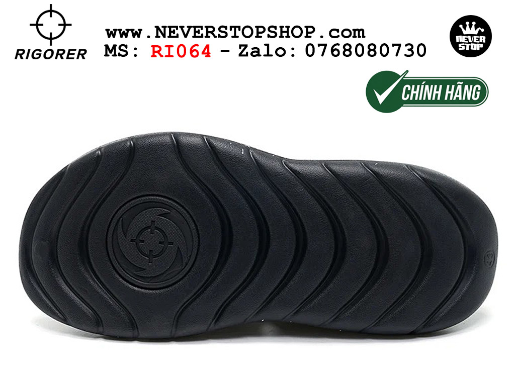 Dép bóng rổ chính hãng Rigorer Shark 3 Slides Đen authentic cá mập hàng độc hiếm mang êm chân đế chống trượt kháng nước tốt Dép chính hãng nam nữ Rigorer Shark 3 Slides Đen thể thao chạy bộ tập gym siêu bền chống trượt chống nước giá tốt NeverStopShop.com