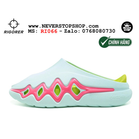 Rigorer Shark 3 Slides Green Pink