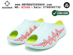 Dép bóng rổ chính hãng Rigorer Shark 3 Slides Xanh Hồng authentic cá mập hàng độc hiếm mang êm chân đế chống trượt kháng nước tốt Dép chính hãng nam nữ Rigorer Shark 3 Slides Xanh Hồng Original thể thao chạy bộ tập gym siêu bền chống trượt chống nước giá tốt NeverStopShop.com
