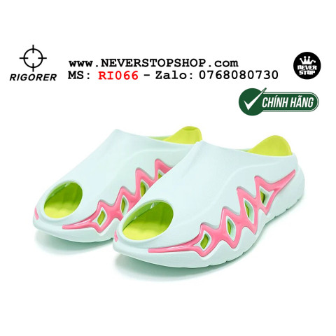 Rigorer Shark 3 Slides Green Pink Rigorer Shark 3 Slides Green Pink