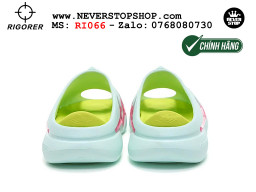 Dép bóng rổ chính hãng Rigorer Shark 3 Slides Xanh Hồng authentic cá mập hàng độc hiếm mang êm chân đế chống trượt kháng nước tốt Dép chính hãng nam nữ Rigorer Shark 3 Slides Xanh Hồng Original thể thao chạy bộ tập gym siêu bền chống trượt chống nước giá tốt NeverStopShop.com