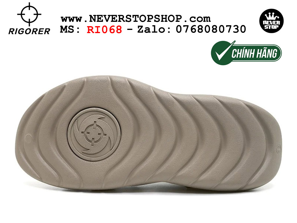 Dép bóng rổ chính hãng Rigorer Shark 3 Slides Nâu authentic cá mập hàng độc hiếm mang êm chân đế chống trượt kháng nước tốt Dép chính hãng nam nữ Rigorer Shark 3 Slides Nâu Original thể thao chạy bộ tập gym siêu bền chống trượt chống nước giá tốt NeverStopShop.com