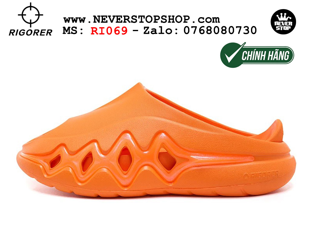 Dép bóng rổ chính hãng Rigorer Shark 3 Slides Cam authentic cá mập hàng độc hiếm mang êm chân đế chống trượt kháng nước tốt Dép chính hãng nam nữ Rigorer Shark 3 Slides Cam Original thể thao chạy bộ tập gym siêu bền chống trượt chống nước giá tốt NeverStopShop.com