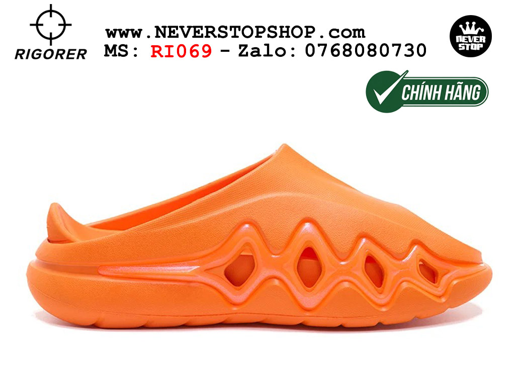 Dép bóng rổ chính hãng Rigorer Shark 3 Slides Cam authentic cá mập hàng độc hiếm mang êm chân đế chống trượt kháng nước tốt Dép chính hãng nam nữ Rigorer Shark 3 Slides Cam Original thể thao chạy bộ tập gym siêu bền chống trượt chống nước giá tốt NeverStopShop.com
