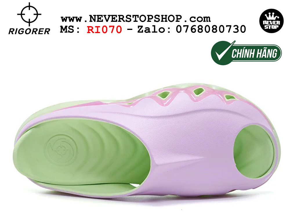 Dép bóng rổ chính hãng Rigorer Shark 3 Slides Hồng Xanh authentic cá mập hàng độc hiếm mang êm chân đế chống trượt kháng nước tốt Dép chính hãng nam nữ Rigorer Shark 3 Slides Hồng Xanh Original thể thao chạy bộ tập gym siêu bền chống trượt chống nước giá tốt NeverStopShop.com