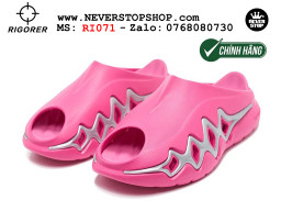 Dép bóng rổ chính hãng Rigorer Shark 3 Slides Hồng Bạc authentic cá mập hàng độc hiếm mang êm chân đế chống trượt kháng nước tốt Dép chính hãng nam nữ Rigorer Shark 3 Slides Hồng Bạc Original thể thao chạy bộ tập gym siêu bền chống trượt chống nước giá tốt NeverStopShop.com
