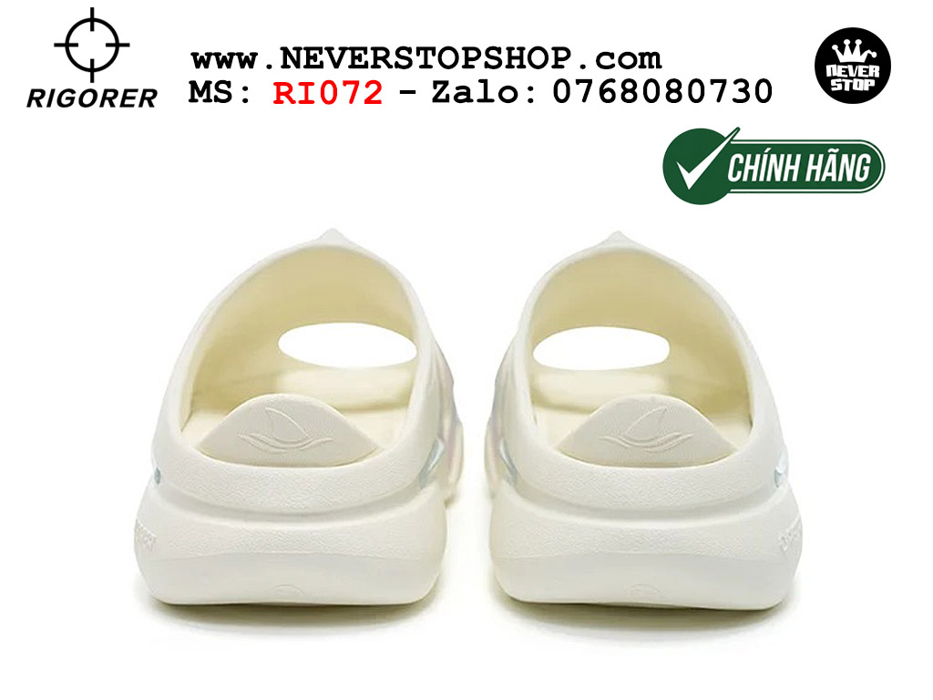 Dép bóng rổ chính hãng Rigorer Shark 3 Slides Trắng Xanh Hồng authentic cá mập hàng độc hiếm mang êm chân đế chống trượt kháng nước tốt Dép chính hãng nam nữ Rigorer Shark 3 Slides Trắng Xanh Hồng Original thể thao chạy bộ tập gym siêu bền chống trượt chống nước giá tốt NeverStopShop.com