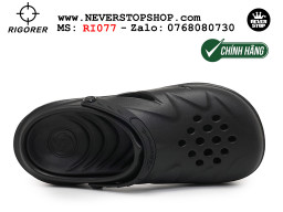 Dép đi biển chính hãng Rigorer Shark 4 Slides Đen authentic mang êm chân đế chống trượt kháng nước tốt Dép chính hãng nam nữ Rigorer Shark 4 Slides Đen Original thể thao đi phượt siêu bền chống trượt chống nước giá tốt NeverStopShop.com
