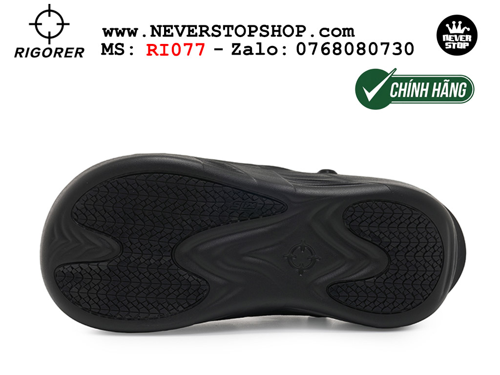 Dép đi biển chính hãng Rigorer Shark 4 Slides Đen authentic mang êm chân đế chống trượt kháng nước tốt Dép chính hãng nam nữ Rigorer Shark 4 Slides Đen Original thể thao đi phượt siêu bền chống trượt chống nước giá tốt NeverStopShop.com