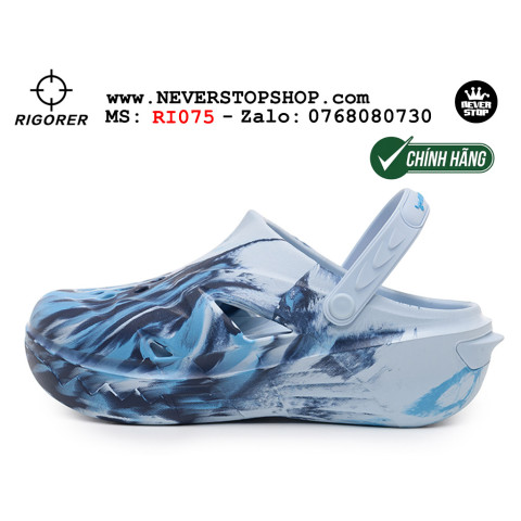 Rigorer Shark 4 Slides Camo Blue
