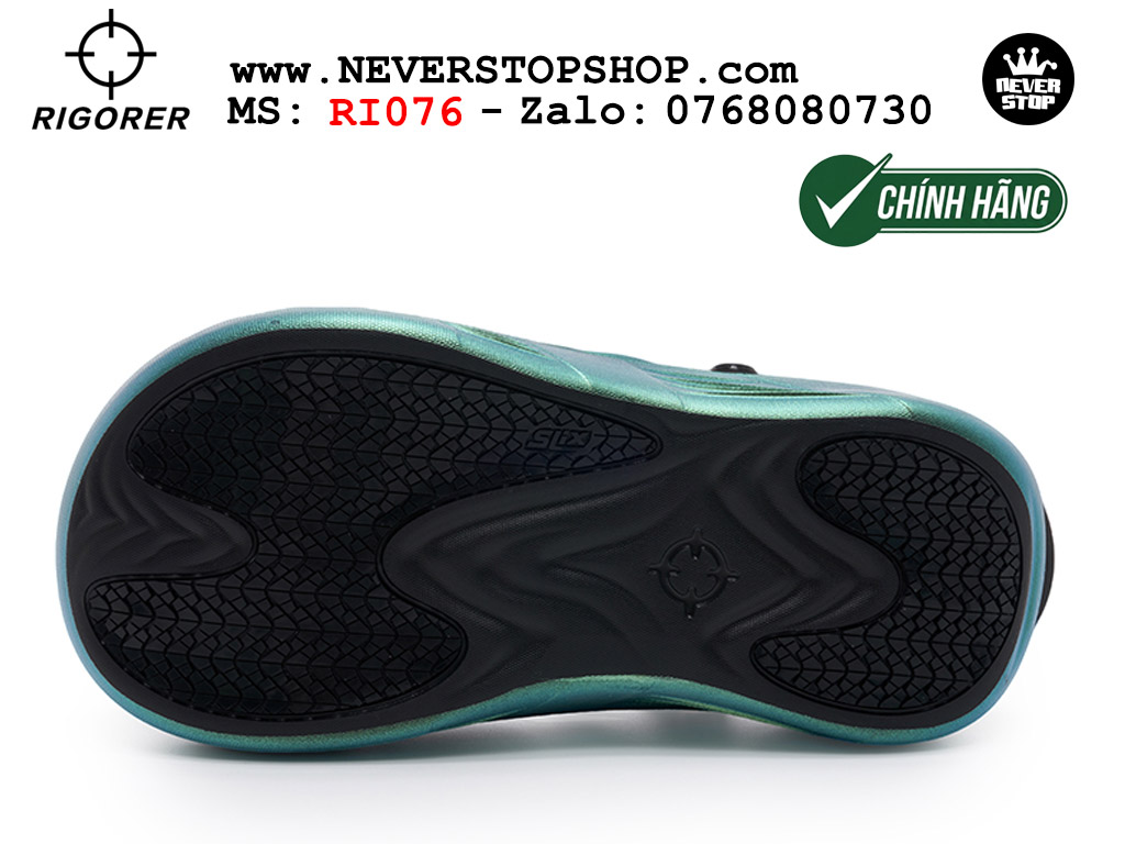 Dép đi biển chính hãng Rigorer Shark 4 Slides Xanh authentic mang êm chân đế chống trượt kháng nước tốt Dép chính hãng nam nữ Rigorer Shark 4 Slides Xanh Original thể thao đi phượt siêu bền chống trượt chống nước giá tốt NeverStopShop.com