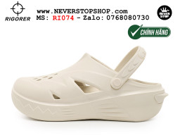 Dép đi biển chính hãng Rigorer Shark 4 Slides Trắng authentic mang êm chân đế chống trượt kháng nước tốt Dép chính hãng nam nữ Rigorer Shark 4 Slides Trắng Original thể thao đi phượt siêu bền chống trượt chống nước giá tốt NeverStopShop.com