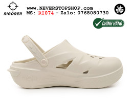 Dép đi biển chính hãng Rigorer Shark 4 Slides Trắng authentic mang êm chân đế chống trượt kháng nước tốt Dép chính hãng nam nữ Rigorer Shark 4 Slides Trắng Original thể thao đi phượt siêu bền chống trượt chống nước giá tốt NeverStopShop.com