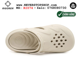 Dép đi biển chính hãng Rigorer Shark 4 Slides Trắng authentic mang êm chân đế chống trượt kháng nước tốt Dép chính hãng nam nữ Rigorer Shark 4 Slides Trắng Original thể thao đi phượt siêu bền chống trượt chống nước giá tốt NeverStopShop.com