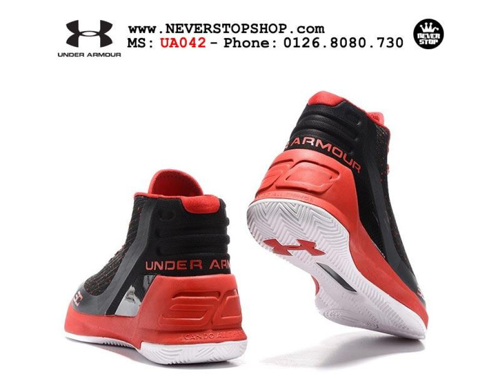 Giày Under Armour Curry 3 Black Red nam nữ hàng chuẩn sfake replica 1:1 real chính hãng giá rẻ tốt nhất tại NeverStopShop.com HCM