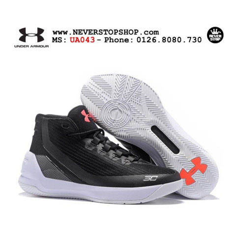 Under Armour Curry 3 Black White