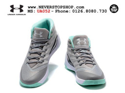 Giày Under Armour Curry 3 Grey Mint nam nữ hàng chuẩn sfake replica 1:1 real chính hãng giá rẻ tốt nhất tại NeverStopShop.com HCM