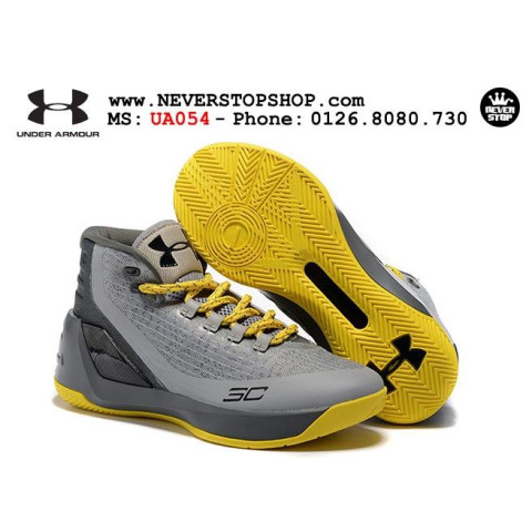 Under Armour Curry 3 Grey Yellow