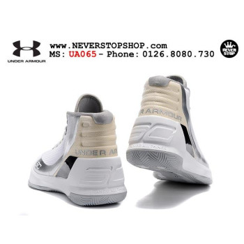 Under Armour Curry 3 White Silver