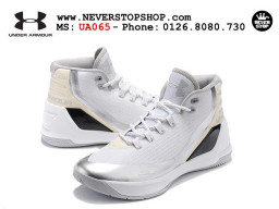 Giày Under Armour Curry 3 White Silver nam nữ hàng chuẩn sfake replica 1:1 real chính hãng giá rẻ tốt nhất tại NeverStopShop.com HCM