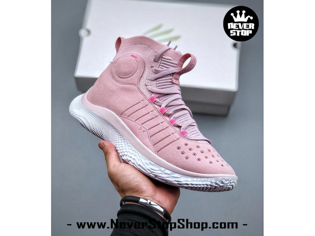 Giay bong r UNDER ARMOUR CURRY 4 FLOTRO PINK WHITE nam