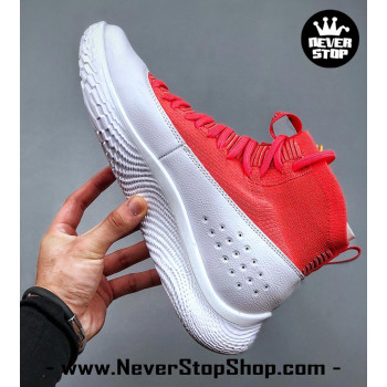 Under Armour Curry 4 Flotro White Red Pink