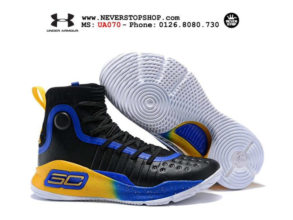 Curry 4 black sales yellow