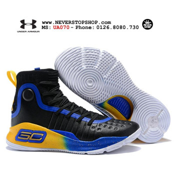 Under Armour Curry 4 Black Blue Yellow