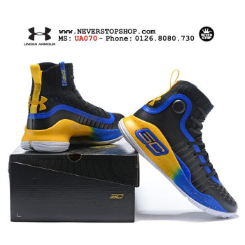 Under Armour Curry 4 Black Blue Yellow