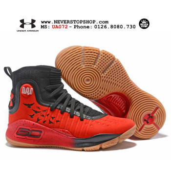 Under Armour Curry 4 Black Red Gum