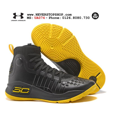 Under Armour Curry 4 Black Yellow